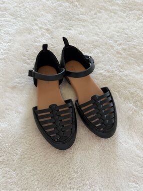 Old Navy Black Girls Huarache Espadrille Size 10 Toddler